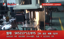 SK5213*12/8YS-法蘭類(lèi)攻絲工案例-法蘭
